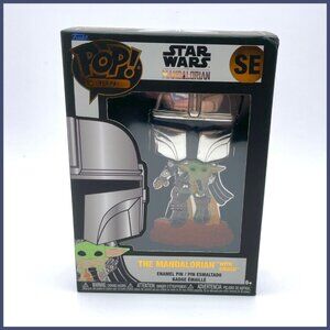 Star Wars Enamel Pin - POP! Star Wars: The Mandalorian with Grogu new in box
